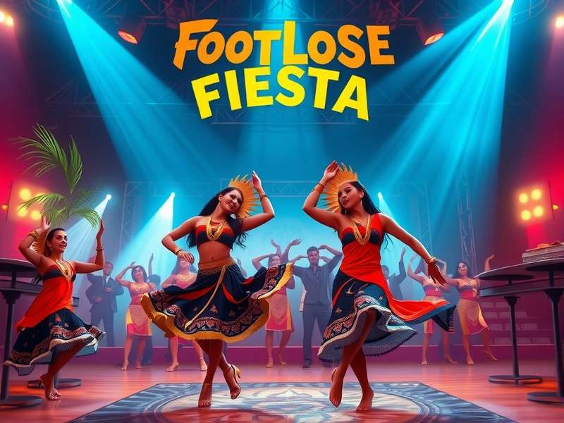 Footloose Fiesta Game Banner Showcasing Indian Dancers